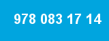 978 083 17 14 978 083 17 14